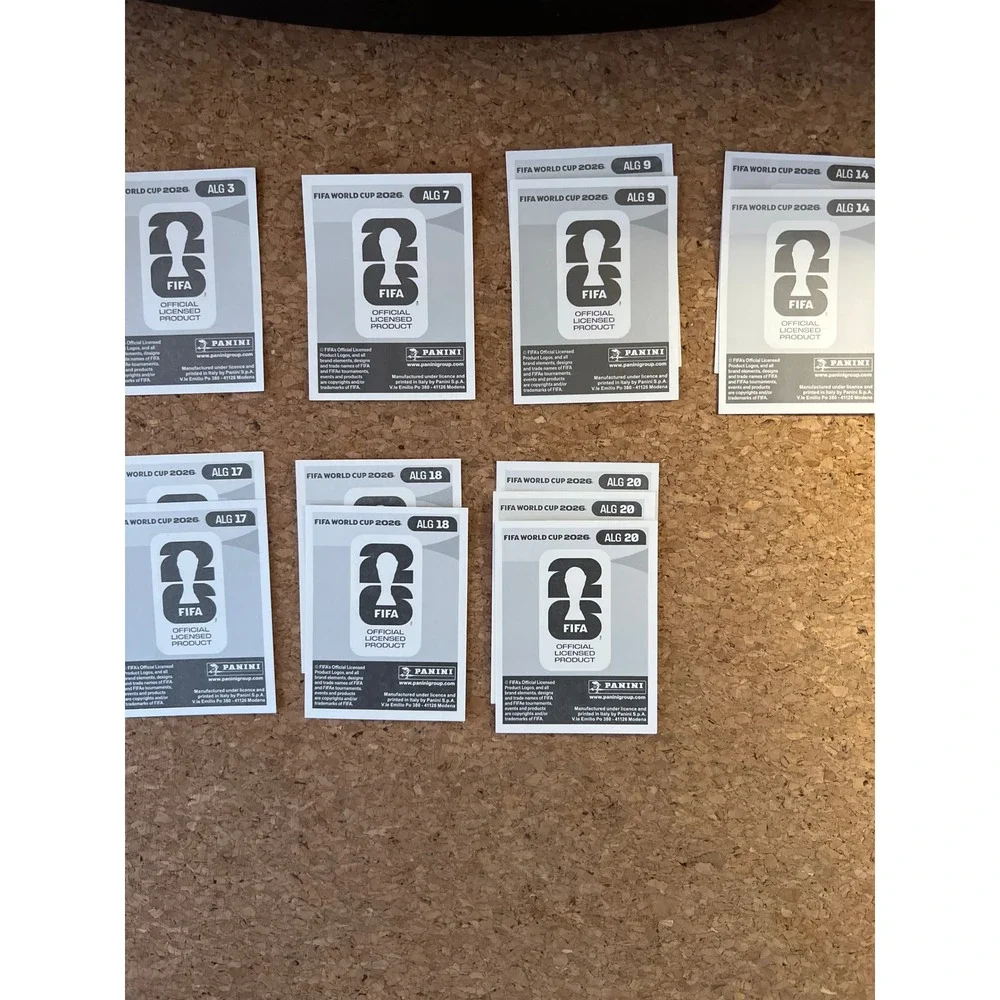 Panini FIFA World Cup 2026 Algeria Sticker Lot Bensebaini Mandi Aouar 13 Sticker